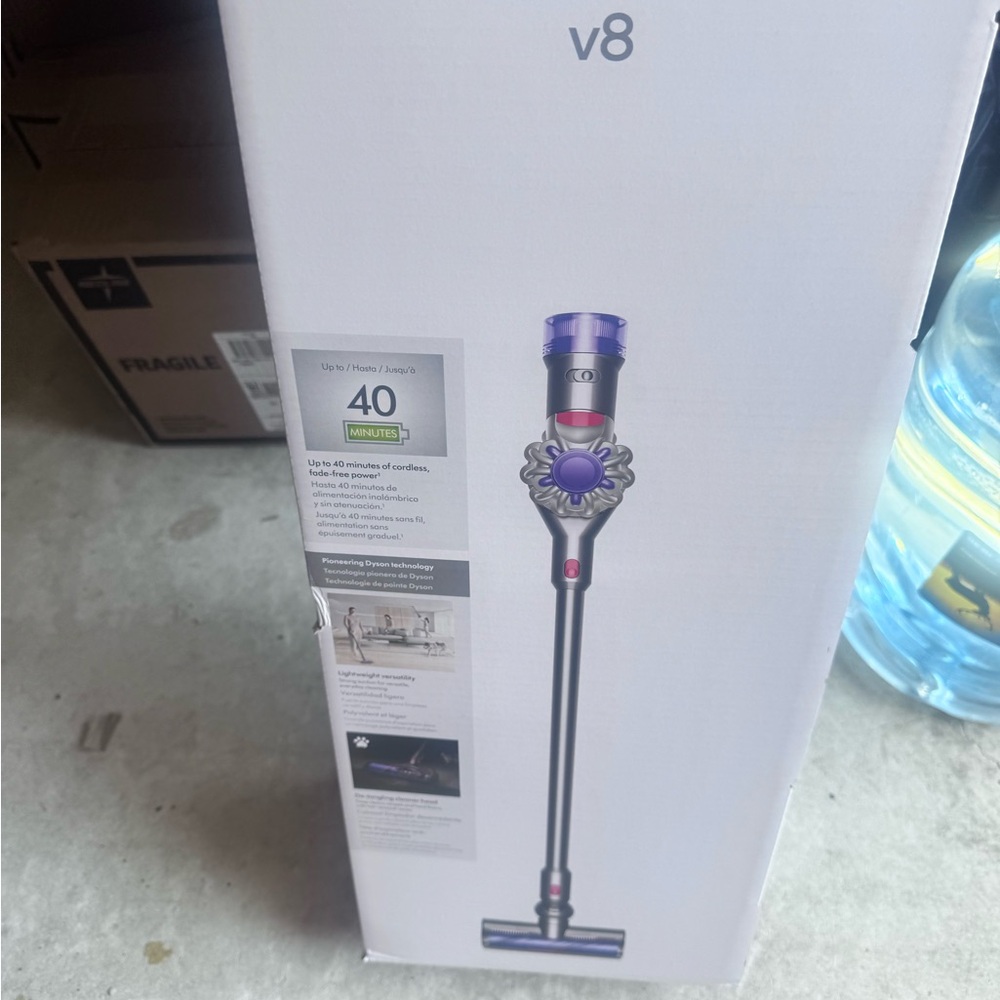 Dyson Purple and Silver Vacuum Accents